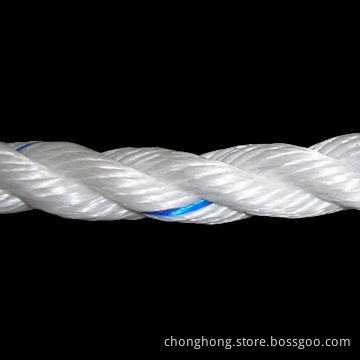 Spun Polyester Rope, Measures 4 to 60mm, with 3 or 4-strand Structure